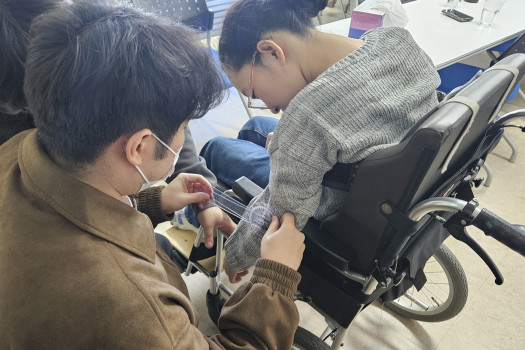 게임보조기기 활용 연구 사전 측정 실시 (한신대학교 대학원생, 교수진 기관방문)